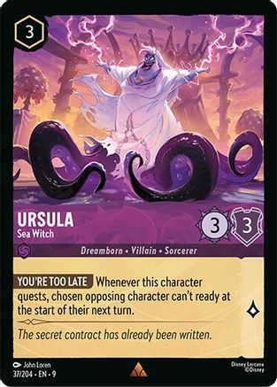 Ursula (Sea Witch) - 37/204 - Rare (Foil)
