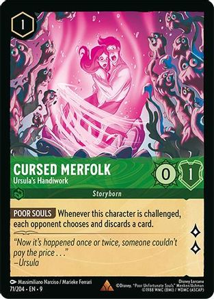 Cursed Merfolk (Ursula's Handiwork) - 71/204 - Rare (Foil)