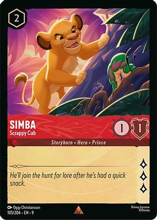 Simba (Scrappy Cub) - 105/204 - Rare