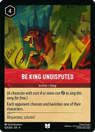 Be King Undisputed - 133/204 - Uncommon (Foil)
