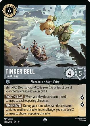 Tinker Bell (Giant Fairy) - 188/204 - Super Rare