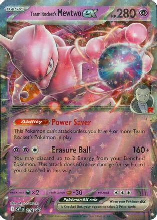 Team Rocket's Mewtwo ex 216 - Holofoil - Promo