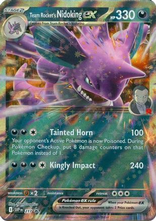 Team Rocket's Nidoking ex 217 - Holofoil - Promo
