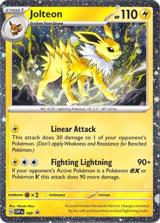 Jolteon 169 (Cosmos Holo) Scarlet & Violet Promo Card