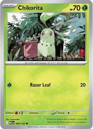 Chikorita 008/132 ME01 Mega Evolution - Common