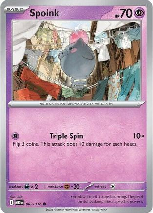 Spoink 062/132 ME01 Mega Evolution - Common