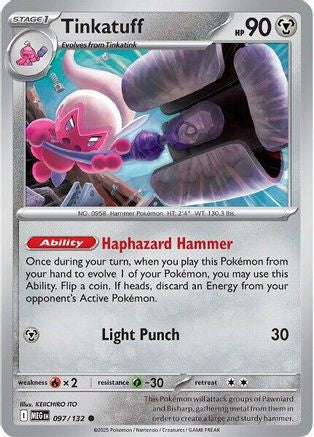 Tinkatuff 097/132 - Reverse Holofoil ME01 Mega Evolution - Common