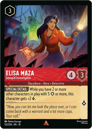 Elisa Maza (Intrepid Investigator) - 122/204 - Rare (Foil)