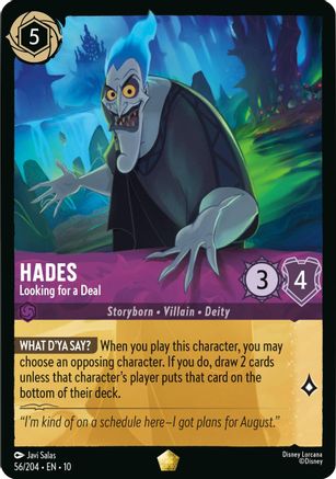 Hades (Looking for a Deal) - 56/204 - Legendary (Foil)