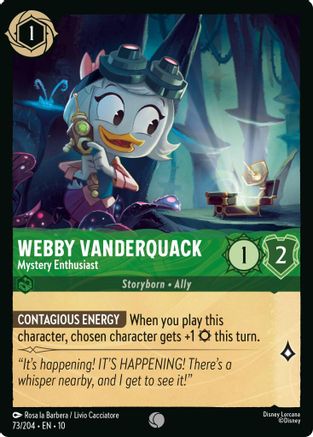 Webby Vanderquack (Mystery Enthusiast) - 73/204 - Common