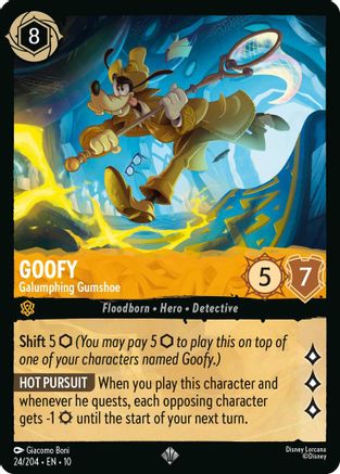 Goofy (Galumphing Gumshoe) - 24/204 - Super Rare