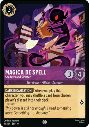 Magica De Spell (Shadowy and Sinister) - 41/204 - Common (Foil)