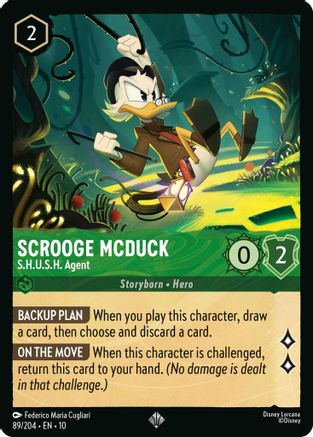 Scrooge McDuck (S.H.U.S.H. Agent) - 89/204 - Super Rare (Foil)