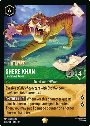 Shere Khan (Fearsome Tiger) - 88/204 - Legendary (Foil)