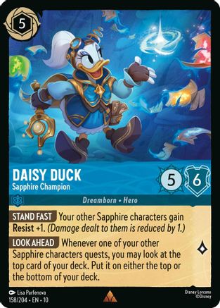 Daisy Duck (Sapphire Champion) - 158/204 - Rare (Foil)