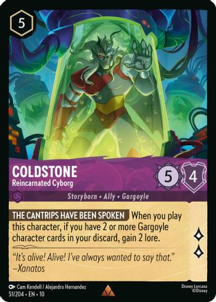 Coldstone (Reincarnated Cyborg) - 51/204 - Rare
