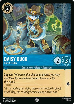 Daisy Duck (Ghost Finder) - 141/204 - Common (Foil)