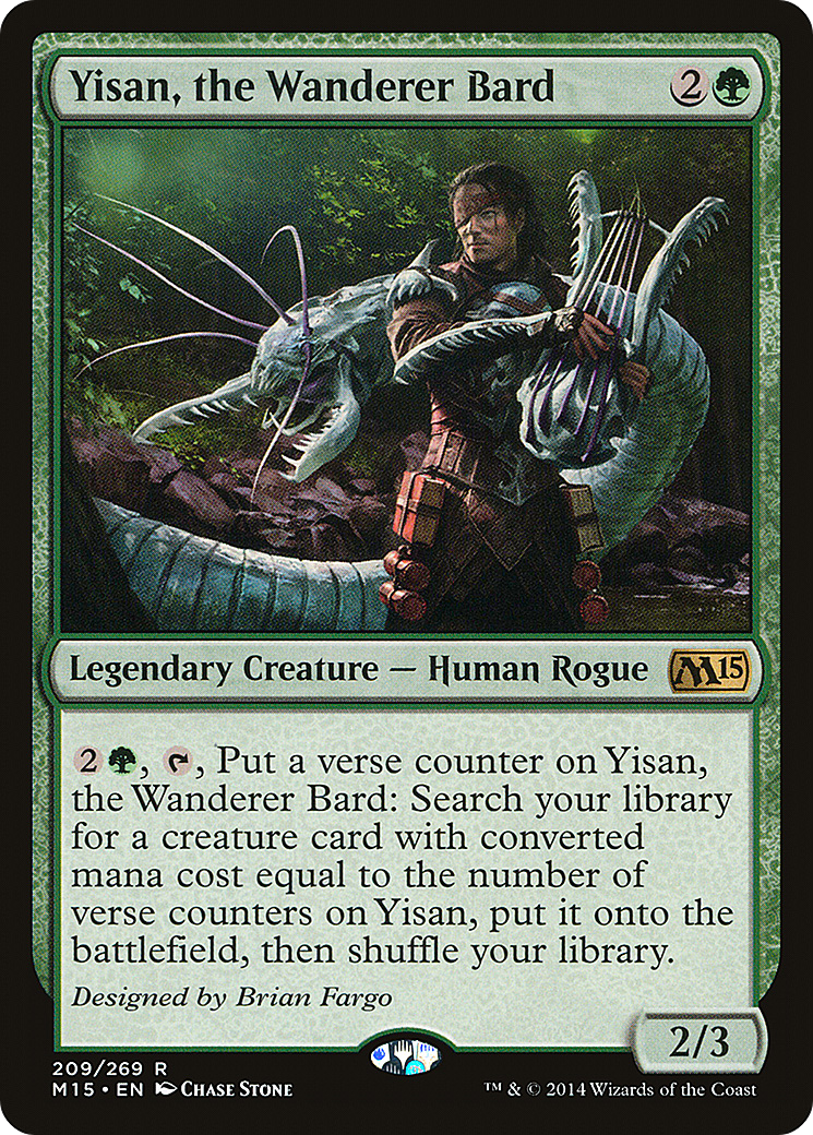 Yisan, the Wanderer Bard (M15-209)