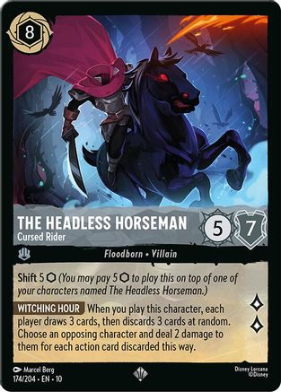 The Headless Horseman (Cursed Rider) - 174/204 - Super Rare