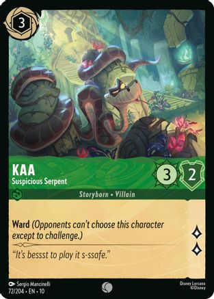 Kaa (Suspicious Serpent) - 72/204 - Common (Foil)