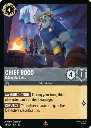 Chief Bogo (Calling the Shots) - 185/204 - Rare (Foil)