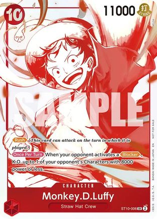 Monkey.D.Luffy - ST10-006 (3rd Anniversary Treasure Campaign Pack) - (ST10-006) - Common