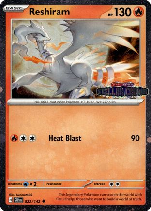 Reshiram (Stellar Crown Stamped) - 22 - Uncommon