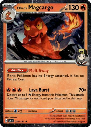 Ethan's Magcargo (Cosmo Holo) - 36/182 - Promo