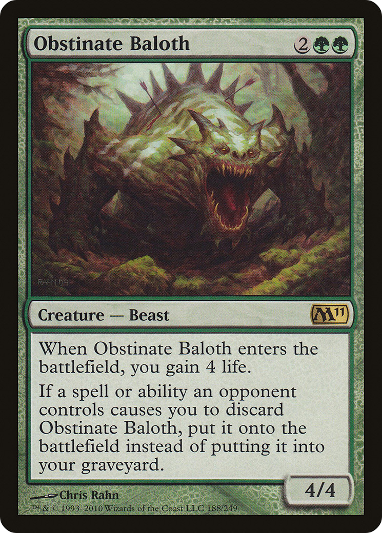 Obstinate Baloth (M11-188) Foil