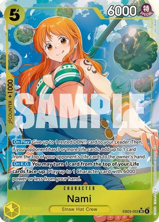 Nami (053) (Alternate Art) - (EB03-053) - Super Rare