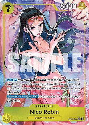 Nico Robin (055) (Alternate Art) - (EB03-055) - Super Rare
