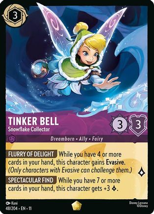 Tinker Bell (Snowflake Collector) - 48/204 - Legendary