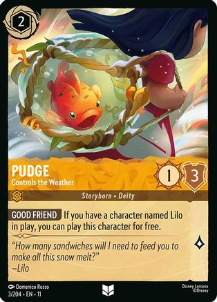 Pudge (Controls the Weather) - 3/204 - Uncommon