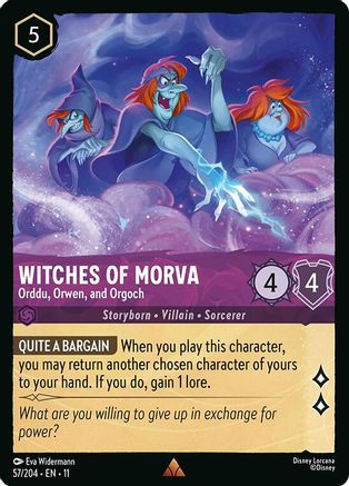 Witches of Morva (Orddu, Orwen, and Orgoch) - 57/204 - Rare (Foil)