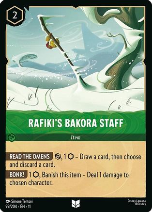 Rafiki's Bakora Staff - 99/204 - Uncommon (Foil)