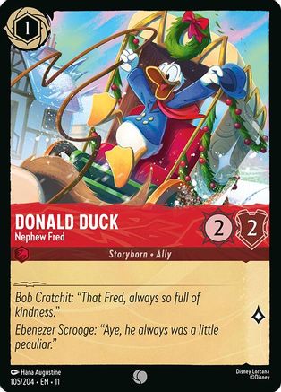 Donald Duck (Nephew Fred) - 105/204 - Common (Foil)