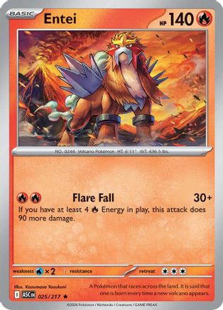 Entei 025 - Rare