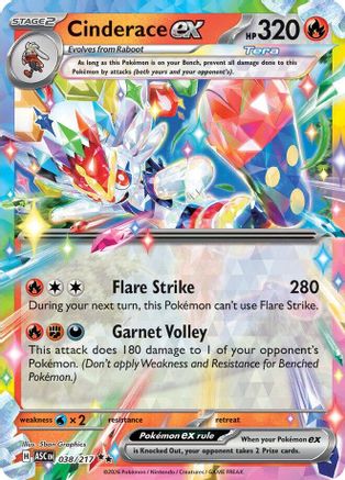 Cinderace ex 038 - Double Rare