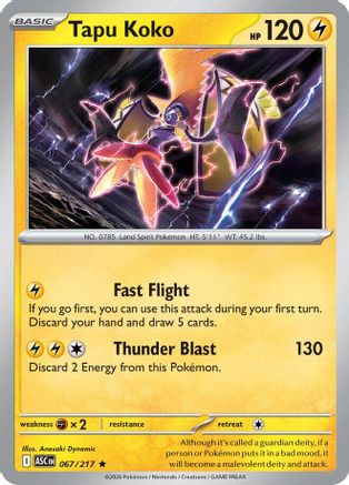 Tapu Koko 067 - Rare