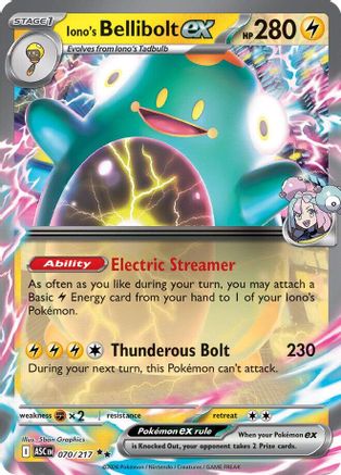 Iono's Bellibolt ex 070/217 - Double Rare