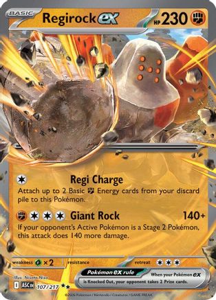 Regirock ex 107 - Double Rare
