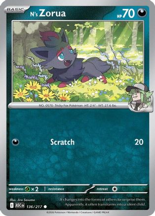 N's Zorua 136 - Common