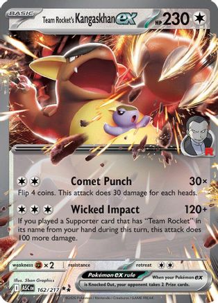 Team Rocket's Kangaskhan ex 162 - Double Rare