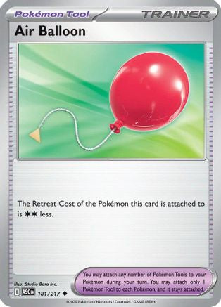 Air Balloon 181 - Uncommon Reverse Holo
