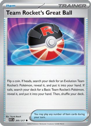 Team Rocket's Great Ball 205 - Uncommon