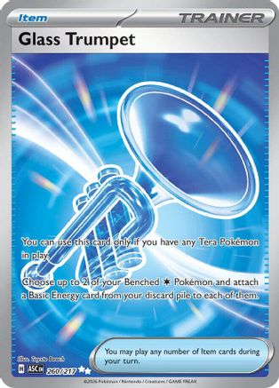 Glass Trumpet 260/217 - Holofoil ME Ascended Heroes - Ultra Rare