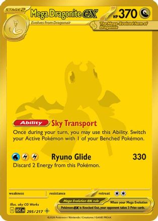 Mega Dragonite ex 295/217 - Mega Hyper Rare