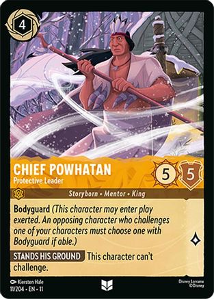 Chief Powhatan (Protective Leader) - 11/204 - Uncommon (Foil)