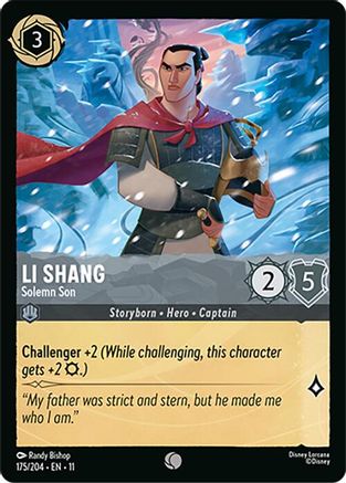 Li Shang (Solemn Son) - 175/204 - Common (Foil)