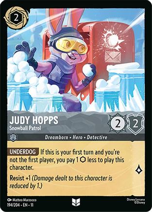 Judy Hopps (Snowball Patrol) - 194/204 - Uncommon (Foil)